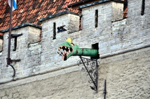 Tallinn Town Hall dragon-headed gargoyles