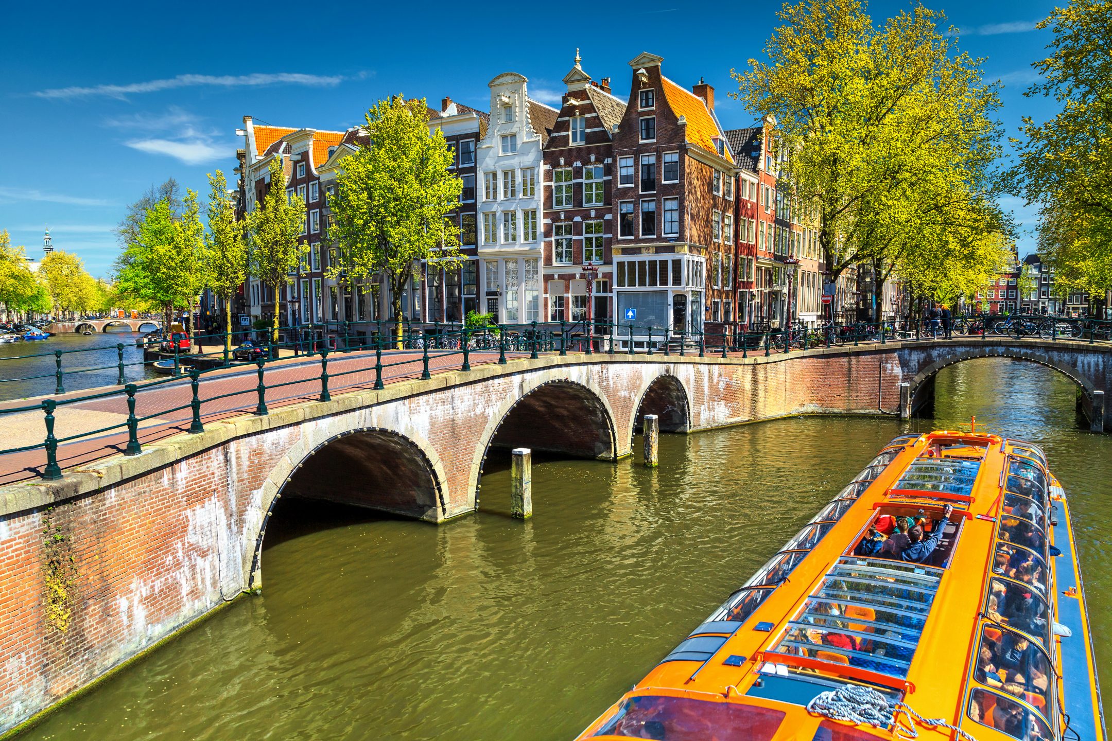 amsterdam canal cruise sunset