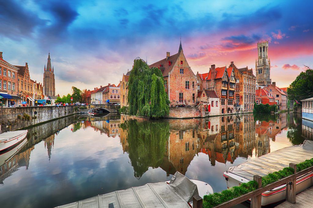 in bruges tourist scene